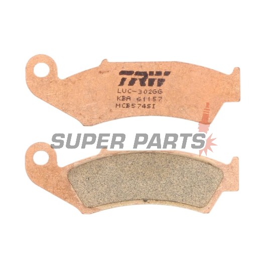 Накладки -TRW- MCB574SI, Honda NX125 Transcity, NX250, XL250R Baja, XLR125R, XR250R/600R, Kawasaki KX125