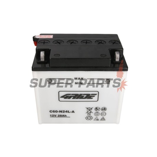 Акумулатор -4 RIDE- C60N24L-A 4RIDE, 28Ah 12V