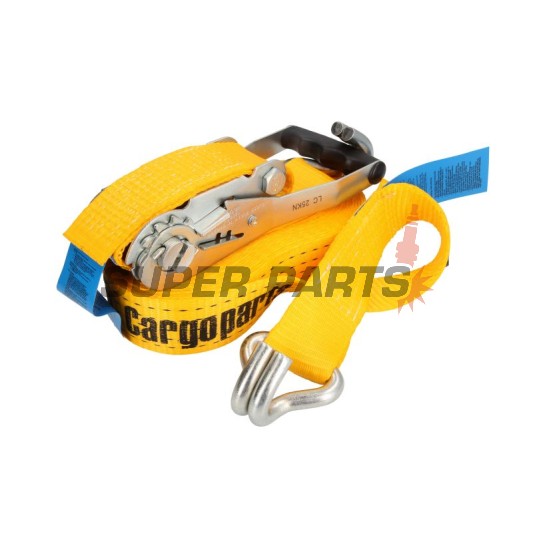 Колан за осигуряване -CARGOPARTS- 10m, с тресчотка, 300daN