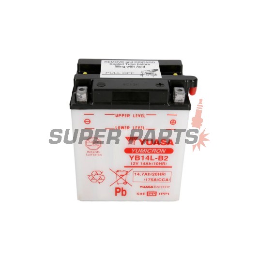 Акумулатор -YUASA- YB14L-B2, 15Ah 12V
