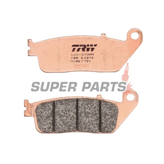 Накладки -TRW- MCB677SV, Buell Blast 500; Cagiva Navigator 1000; Daelim Roadwin, Rocket, VL Daystar, VS, VT Magna 125; Honda CB Night Hawk 750, CBF 500, FMX 650, VFR 750F, VT Shadow 750; Kymco Venox 250 - 1988-2010