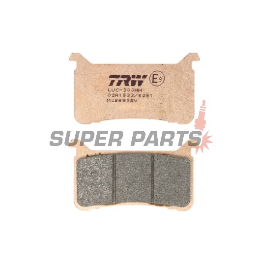 Накладки -TRW- MCB893SV, Honda CB 650R/1000R/1100 EX/RS Neo Sports Cafe, CBR 600RR/650R/1000RR Fireblade, CMX 1100 Rebel, VFR 800F/Crossrunner - 600/650/800/1000/1100cc, 2017-2025