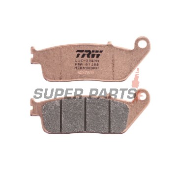 Накладки -TRW- MCB598SRM, синтеровани, BMW C 600/650/Evolution, Cagiva Gran Canyon/Navigator, Honda CB/CBF/CBR/Hornet/Forza/Shadow, Kawasaki J/Z/KLE, Kymco Downtown/Xciting, Suzuki Burgman/Bandit, Triumph Bonneville/Tiger, Yamaha MT-01/WR - 1987-2022