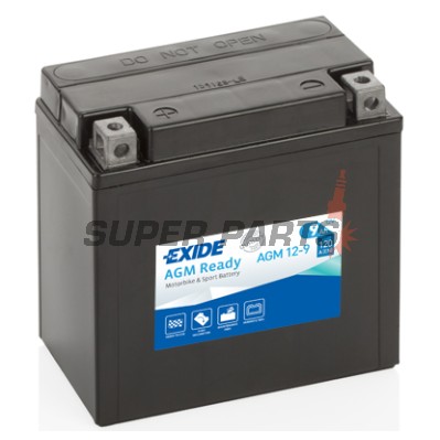 Акумулатор -EXIDE- YTX9C-BS AGM12-9 RE, 9Ah 12V