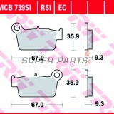 Накладки -TRW- MCB739SI, Aprilia MXV/RXV/SXV, Beta RR, Gas Gas EC, Kawasaki KLX/KX/KXF, Sherco SE/SM, Suzuki DR-Z/RM-X/RM-Z, TM EN/MX/SMR/SMX, Yamaha WR/YZ 50-550cc, 2001-2020