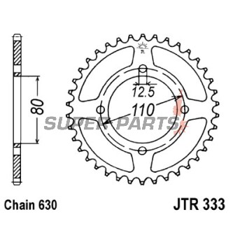 Заден пиньон -JT- JTR333,41, 41 зъба, стоманен, Honda CB 750 1977
