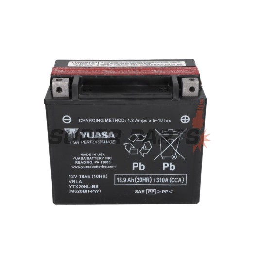 Акумулатор -YUASA- YTX20HL-BS-PW, 19Ah 12V