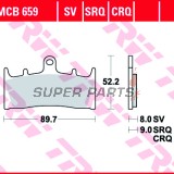 Накладки -TRW- MCB659, Kawasaki VN 1500/1600, ZR 1100, ZRX 1100/1200, ZX-6R 600/636, ZX-7R 750, ZX-9R 900; Suzuki GSF 1200, GSX 1400, GSX-R 1000, VZ 1600 - 1996-2008