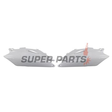 Задни странични пластмаси -POLISPORT- бели, HONDA CRF 250/450 2009-2010