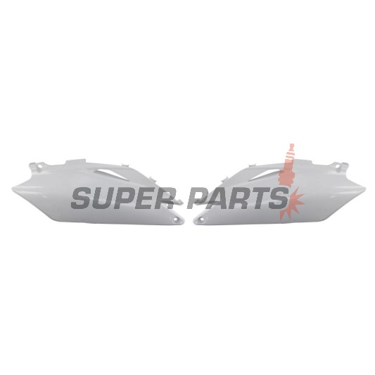Задни странични пластмаси -POLISPORT- бели, HONDA CRF 250/450 2009-2010