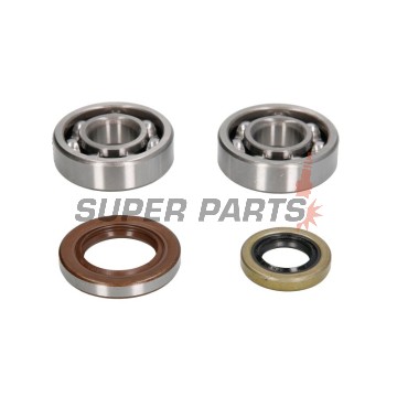 Лагери и семеринги за колянов вал комплект -HOT RODS- KTM 65 SX (09-23); 65 XC (09); MC 65 (21-25); TC 65 (17-25)