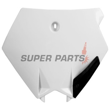 Мотокрос маска/табелка за номер -POLISPORT- бяла, KTM SX, XC 85/105 2003-2012