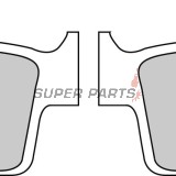 Накладки -FERODO- FDB539SG, Gas Gas EC / MC, Honda CR / XR, Kawasaki KLX / KX, Suzuki DR / DR-Z / RM, Yamaha YZ 125-650 1987-2012