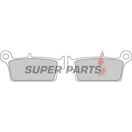 Накладки -FERODO- FDB539SG, Gas Gas EC / MC, Honda CR / XR, Kawasaki KLX / KX, Suzuki DR / DR-Z / RM, Yamaha YZ 125-650 1987-2012