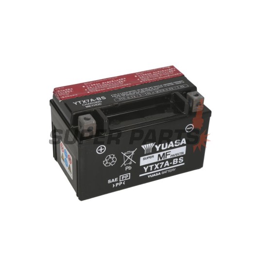 Акумулатор -YUASA- YTX7A-BS, 6Ah 12V