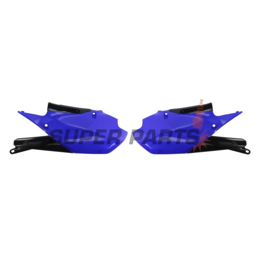 Задни странични пластмаси -POLISPORT- черно/синьо, YAMAHA YZ 250 2019-2023