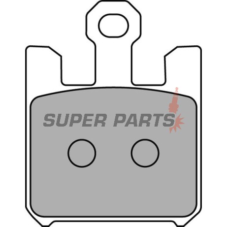 Накладки -FERODO- FDB2164ST, Kawasaki VN1600 Mean Streak / ZX-6R 636 / ZX-6RR / ZX-10R / ZX-12R Ninja + Suzuki GSX-R1000 (2003-2007)