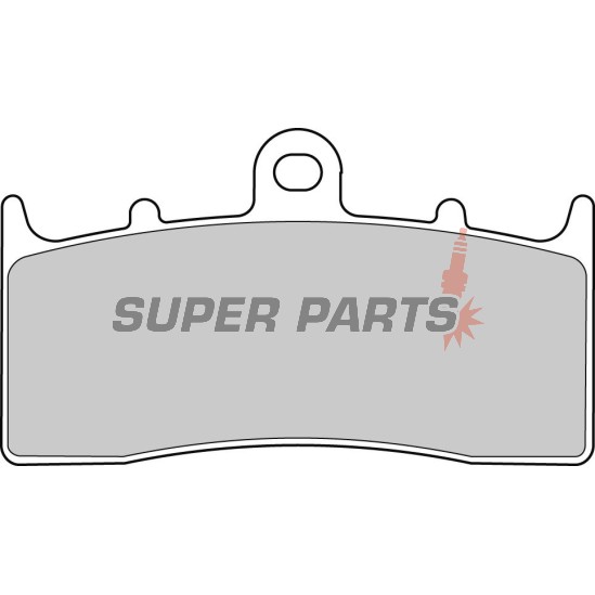 Накладки -FERODO- FDB2124P, BMW K1200/K1300 LT-R-GT, R850R, R1100S, R1150R/Rockster, R1200GS/RT/S/C/CL (2001-2016)