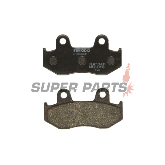 Накладки -FERODO- FDB382P, Honda ATC250R/350X, CH250 Spacy/Elite, CN250 Helix, CR50R/125R/250, FTR250, Lead100, MTX125, NES125/150, RX250RE, SCV100 Lead, SH125/150, TRX250R, XL250R/350R/600R, XLR250R, XR250R/350R/500R/600R, Peugeot Elyseo 125