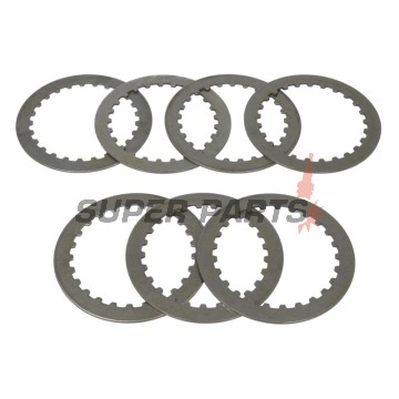 Стоманени (огледални) Съединител комплект (дискове) -TRW- MES417-7, Suzuki GSF650 / 650S / 650A / 650SA Bandit ABS (2007-2017), GSX650F / 650FA ABS (2008-2015)