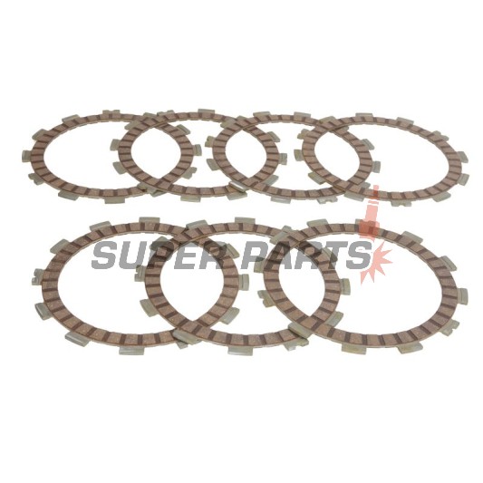 Съединител комплект (дискове) -FERODO- FCD0308, Aprilia RS250 (1995-2002), Suzuki DR350/S/SE/SH/R (1990-1999), Suzuki GS450/500E/500F (1980-2011), Suzuki GSX400E/S/L (1980-1987), Suzuki RGV250 (1990-1995)