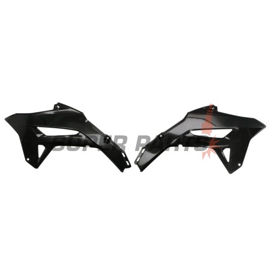 Предни странични пластмаси -POLISPORT- черни, HONDA CRF 250/450 2021-2023