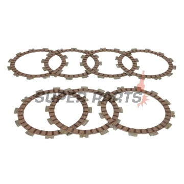 Съединител комплект (дискове) -TRW- MCC309-7, Aprilia RS250 (1995-2002), Suzuki DR350/S/SE/SH/R (1990-1999), Suzuki GS450/500E/500F (1980-2011), Suzuki GSX400E/S/L (1980-1987), Suzuki RGV250 (1990-1995)
