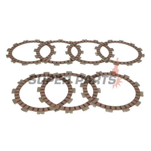 Съединител комплект (дискове) -TRW- MCC309-7, Aprilia RS250 (1995-2002), Suzuki DR350/S/SE/SH/R (1990-1999), Suzuki GS450/500E/500F (1980-2011), Suzuki GSX400E/S/L (1980-1987), Suzuki RGV250 (1990-1995)