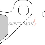 Накладки -FERODO- FDB731P, Aprilia MX 125 (2003-2007), RX 125 (2000-2001), Cagiva WMX 125 (1989), Husqvarna TC 510 & TE 510 (1990-1991)