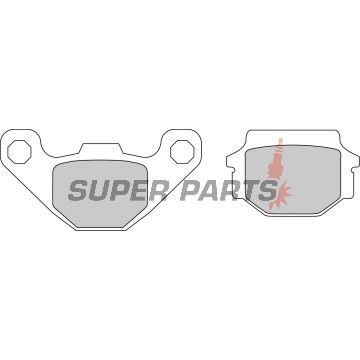 Накладки -FERODO- FDB731P, Aprilia MX 125 (2003-2007), RX 125 (2000-2001), Cagiva WMX 125 (1989), Husqvarna TC 510 & TE 510 (1990-1991)