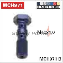 Банджо болт -TRW- MCH971T, двоен, M10x1.00 (Brembo), титан