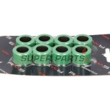 Ролки за вариатор -RMS- 25x17mm, 18.6g, 8бр, Aprilia Atlantic 400 2005-2007, Aprilia Atlantic 500 2005-2008, Aprilia Scarabeo 400 2006-2007, Aprilia Scarabeo 500 2006-2008, Piaggio Beverly 400 2006-2010