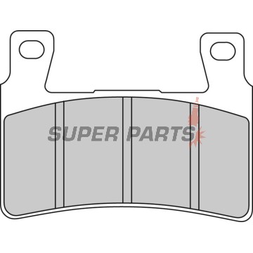 Накладки -FERODO- FDB2079ST, CBR600F/600RR/Fireblade, VTR1000SP1/SP2 (1998-2012)