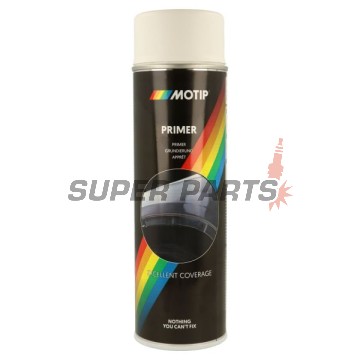 Грунд спрей -MOTIP- акрилен, бял, 500ml