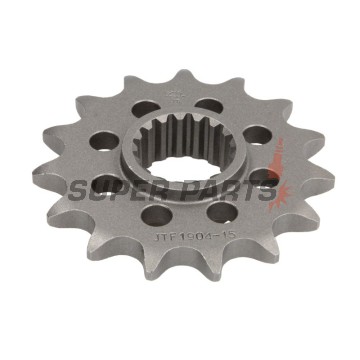 Преден пиньон -JT- JTF1904,15, 15 зъба, KTM RC8 1190 2008-2015, SM 990 2009-2013, SMR 990 2011, Super Adventure 1290 2014-2020, Super Duke 1290 2016-2019, Super Duke 990 2004-2013, Super Enduro 950 2006-2010, Supermoto 950 2005-2010