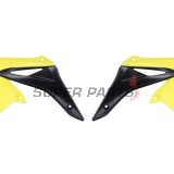Предни странични пластмаси -POLISPORT- черно/жълто, SUZUKI RM-Z 250 2010-2018