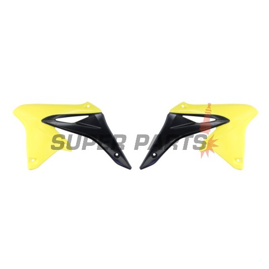 Предни странични пластмаси -POLISPORT- черно/жълто, SUZUKI RM-Z 250 2010-2018