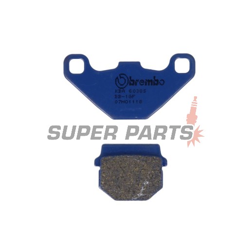 Накладки -BREMBO- 07HO1118, Adly 50-125 / Aprilia 50-125 / Bombardier 200 / CPI 50 / Honda 80 / Hyosung 50-110 / Kawasaki KX-KDX-KMX / KTM SX 60-65 / Peugeot 50-100 / PGO 50-90 / Piaggio 50 / Polaris 50-200 / Simson 50-125 / Suzuki 50-100