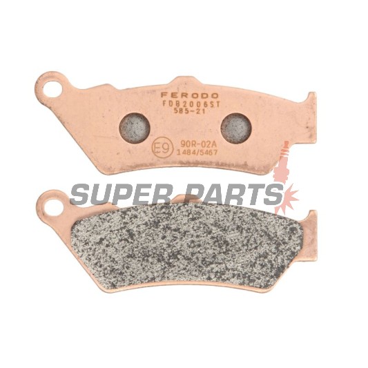 Накладки -FERODO- FDB2006ST, Aprilia ETV / Pegaso / RS, BMW C1 / F / R, Ducati Diavel / GT / Sport / xDiavel, Honda CB / FX / NT / NX / SLR, KTM Adventure / Super Enduro, Moto Guzzi / Moto Morini, Triumph Rocket / Thunderbird 125-2300 1990-2022