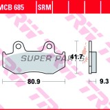 Накладки -TRW- MCB685SRM, синтеровани, Honda CH125 Spacy, PS125i/150i, SES125/150 Dylan; Suzuki AN250/400 Burgman (1983-2013)