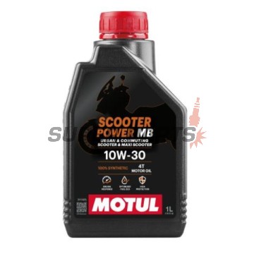 Двигателно масло -MOTUL- SCOOTER POWER MB, 10W30, пълна синтетика, 1L