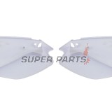 Задни странични пластмаси -POLISPORT- бели, KAWASAKI KX 125/250 2003-2008