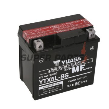 Акумулатор -YUASA- YTX5L-BS, 4Ah 12V