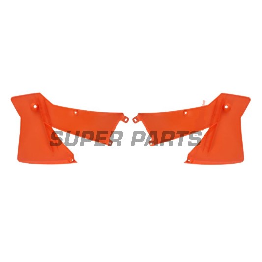 Предни странични пластмаси -POLISPORT- оранжеви, KTM EXC, SX 125-380 2001-2004