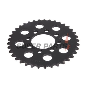 Заден пиньон -JT- JTR801,37, 37 зъба, стоманен, Kawasaki AE 50 1982-1983, AE 80 1981-1983, AR 50 1981-1983, AR 80 1982-1983, KLX 110 2002-2020, Z 125 2019-2020, Suzuki DR-Z 110 2003-2005, FM 50 1980-1998, FR 70 1975-1987, GT 50 1977-1980