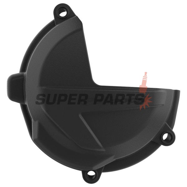 Предпазител за капак на съединителя -POLISPORT- черен, BETA RR, XTRAINER 250/300 2018-2023