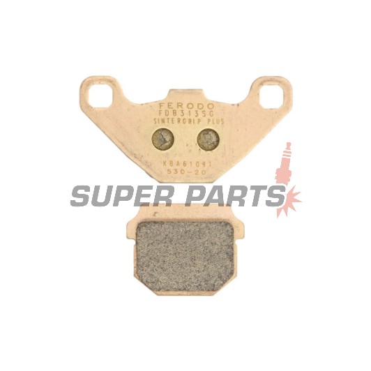 Накладки -FERODO- FDB313SG, Aprilia Pegaso/Tuareg/RS4 50-600 1989-2014; Kawasaki KDX/KMX/KX 100-250 1981-1998; Peugeot Vivacity/Speedake/Buxy 50-100 1994-2010; Suzuki Address/Street Magic 50-125 1995-2016