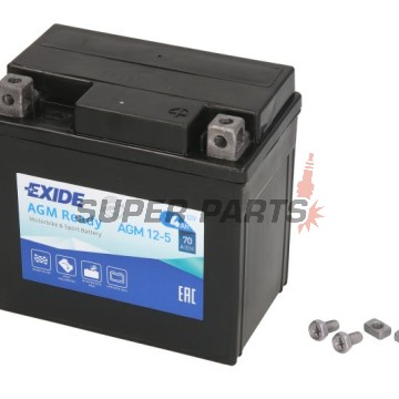 Акумулатор -EXIDE- YTX5L-BS READY, 4Ah 12V