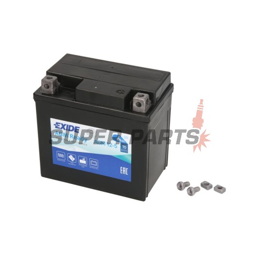 Акумулатор -EXIDE- YTX5L-BS READY, 4Ah 12V