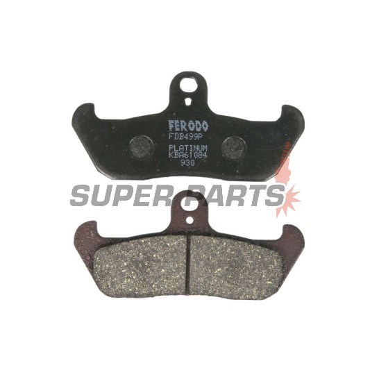Накладки -FERODO- FDB499P, Alfer, Aprilia AF1/Tuareg, Cagiva Freccia/WMX, Gilera RC, Husaberg, Husqvarna CR/TE/WR, Kram IT ER, Laverda CR, Moto Morini 125-600 (1987-2000)